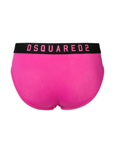 Shop Dsquared2 Icon Briefs In Pink