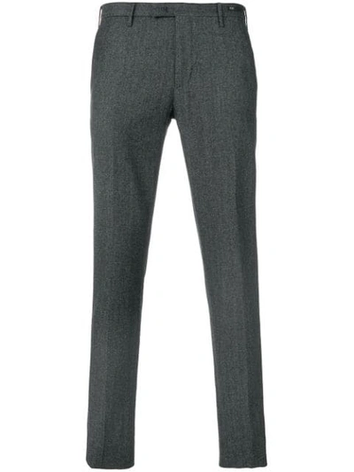Shop Pt01 Classic Straight-leg Trousers In Grey