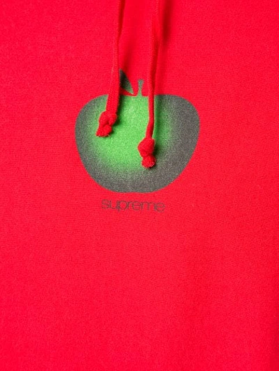 Shop Supreme Apple Hoodie In Red