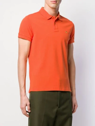 Shop Etro Classic Polo Shirt In Orange
