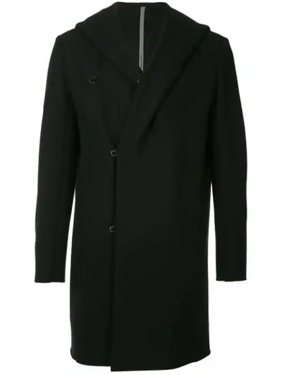 Shop Kazuyuki Kumagai Wrap Style Coat - Black