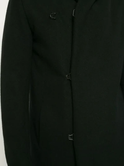 Shop Kazuyuki Kumagai Wrap Style Coat - Black