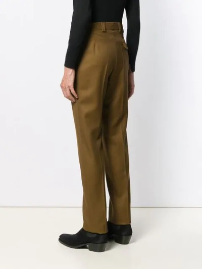 GIVENCHY STRAIGHT-LEG TAILORED TROUSERS - 棕色