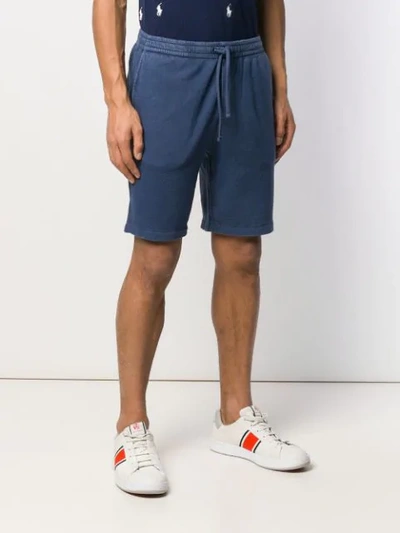 Shop Polo Ralph Lauren Blue Track Shorts