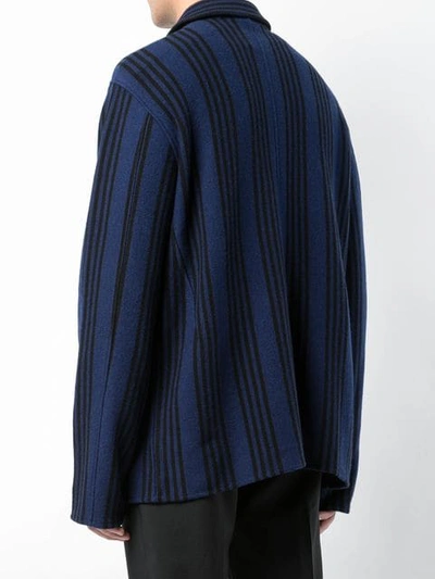 Shop Haider Ackermann Striped Long-sleeve Shirt In Blue