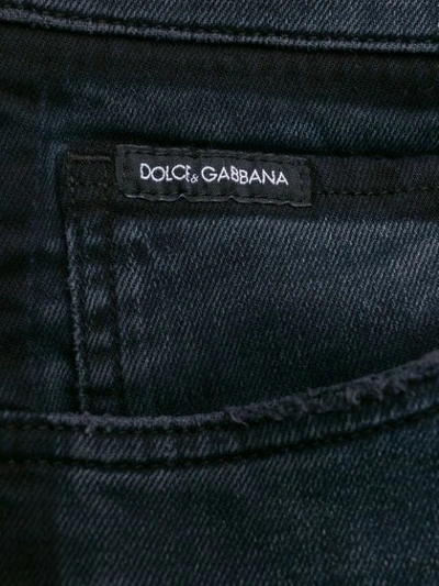 Shop Dolce & Gabbana Faded Jeans In Blue
