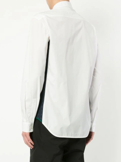 Shop Namacheko Side Stripe Shirt - White