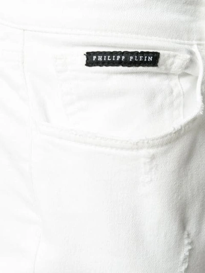 Shop Philipp Plein Straight Fit Jeans In White