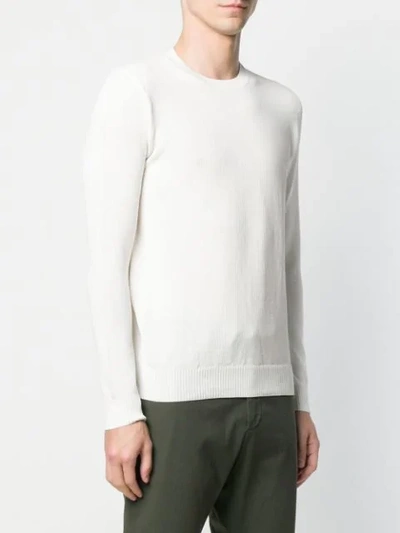 Shop Altea Ribbed Sweater In White