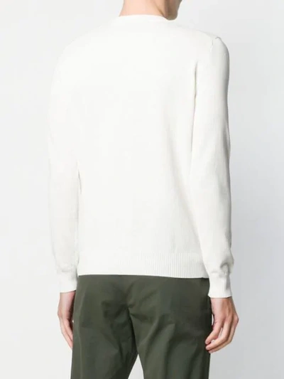 Shop Altea Ribbed Sweater In White