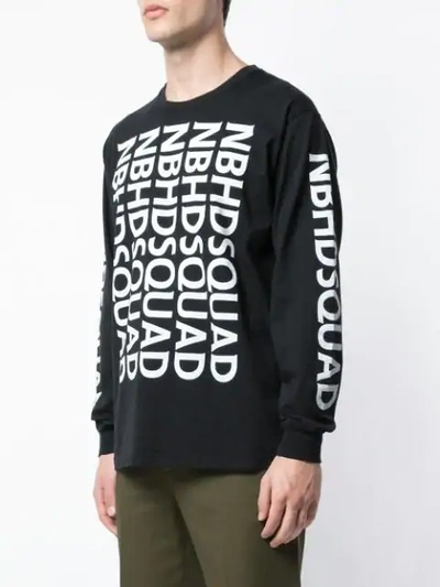Shop Neighborhood Sweatshirt Mit Logo-print In Black