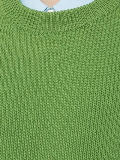 Shop Namacheko Ribbed Knit Sweater In Green