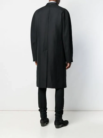 Shop Haider Ackermann Tailored Overcoat - Black