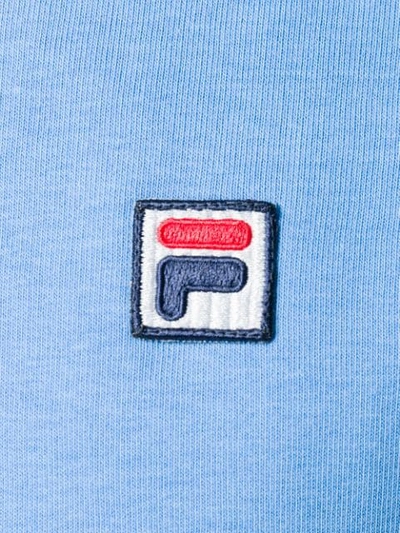 Shop Fila Embroidered Logo Sweatshirt In Blue