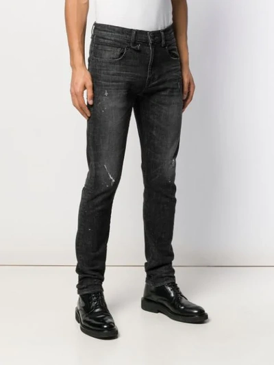 Shop R13 Slim Fit Jeans In Black