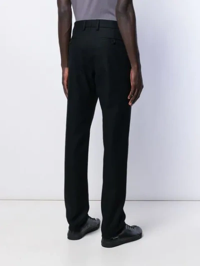 Shop Maison Margiela Tailored Wool Trousers In Black