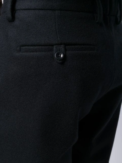 Shop Maison Margiela Tailored Wool Trousers In Black