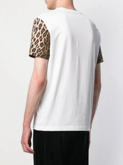 Shop Versace Logo Print T-shirt In White