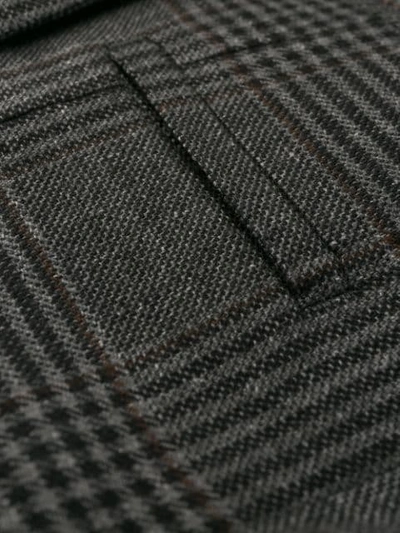 Shop Brunello Cucinelli Checked Blazer In Grey