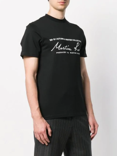 Shop Martine Rose Printed Logo T-shirt In Black