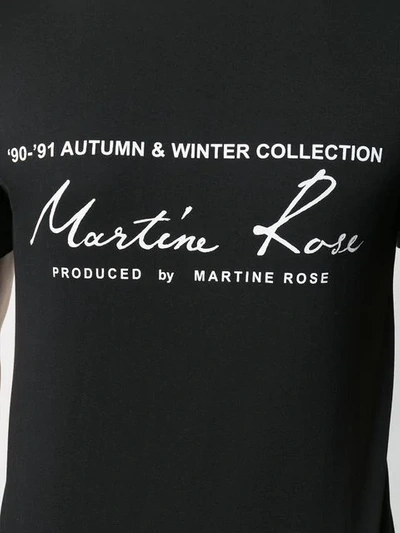 Shop Martine Rose Printed Logo T-shirt In Black