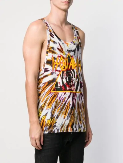 Shop Dsquared2 Tie-dye Tank Top In White