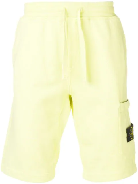 stone island yellow shorts