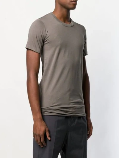 Shop Rick Owens Slim-fit Long T-shirt In Grey