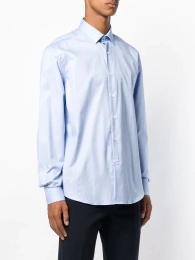 Shop Lanvin Long-sleeved Shirt - Blue