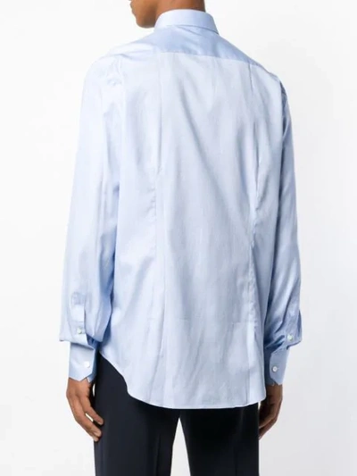 Shop Lanvin Long-sleeved Shirt - Blue