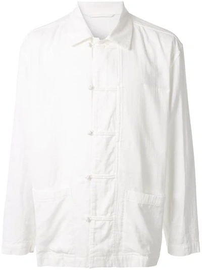 Shop Issey Miyake Changshan Shirt In White