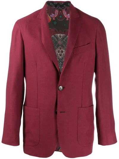 Shop Etro Casual Blazer - Red