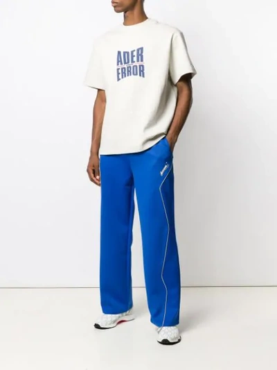 Ader Error Flared Sweatpants In Blue