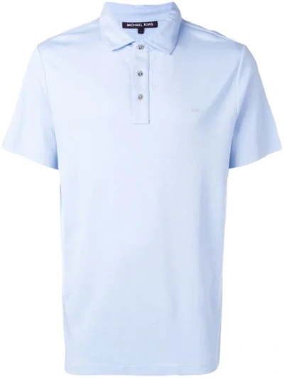 Shop Michael Michael Kors Basic Polo Shirt In Blue