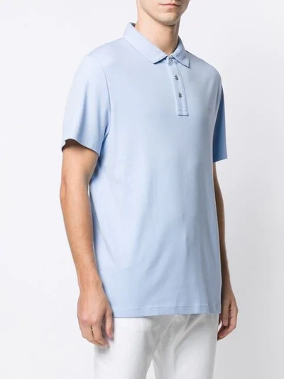 Shop Michael Michael Kors Basic Polo Shirt In Blue