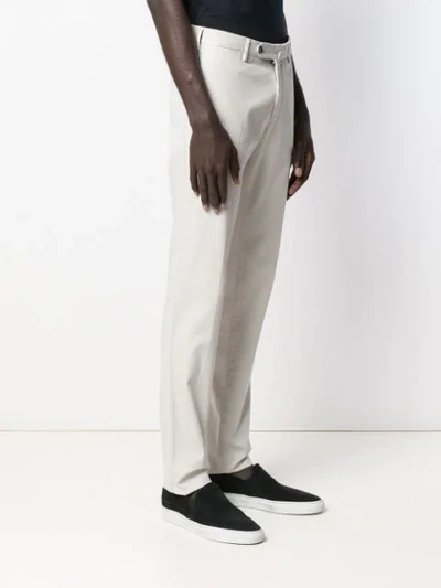 Shop Pt01 Slim Fit Beige Trousers In Neutrals
