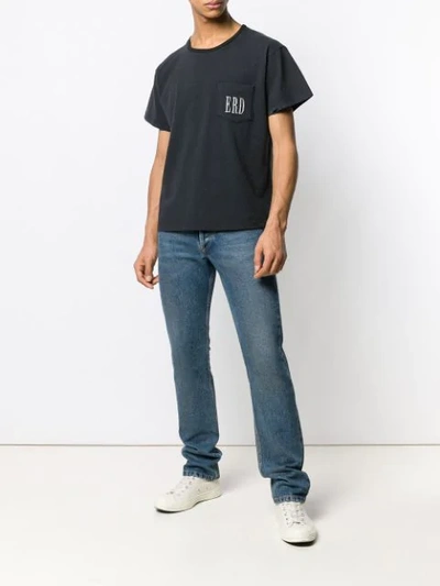 Shop Enfants Riches Deprimes Chest Pocket T-shirt In Black