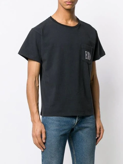 Shop Enfants Riches Deprimes Chest Pocket T-shirt In Black