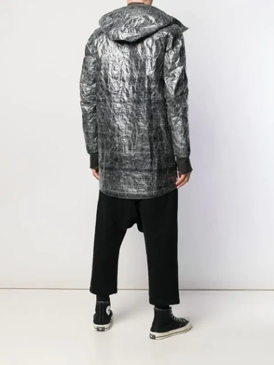 TAICHI MURAKAMI 混搭设计登山风派克大衣 - 黑色