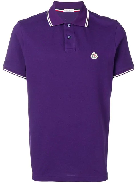 purple moncler polo