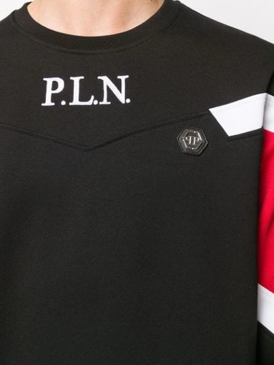 Shop Philipp Plein Logo Print Sweatshirt In Black