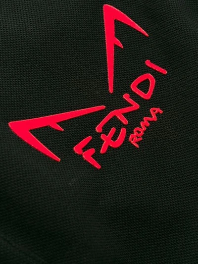 Shop Fendi Bag Bugs Polo Shirt In Black