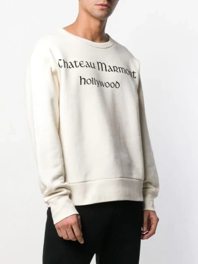 Shop Gucci Chateau Marmont Sweatshirt In Neutrals