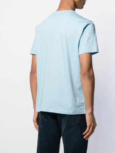 Shop Belstaff Printed Logo T-shirt In Blue