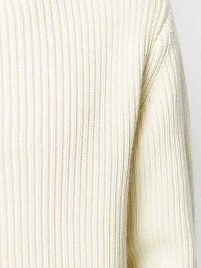 Shop Andersen-andersen Crew Neck Sweater In White