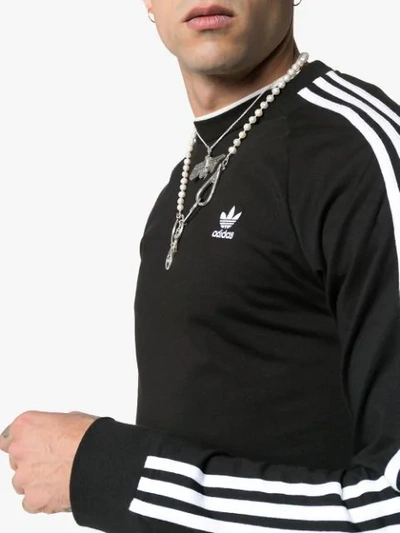 Shop Adidas Originals Sweatshirt Mit Streifen In Black
