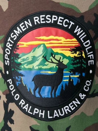 Shop Polo Ralph Lauren Camouflage Print Sweatshirt In Brown