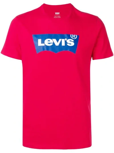 Shop Levi's Logo T In Red