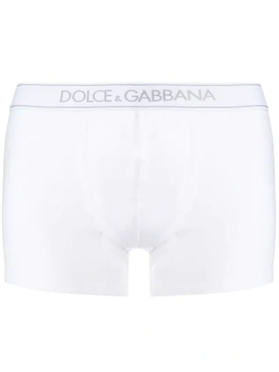 Shop Dolce & Gabbana Logo Boxer Briefsunderw In White