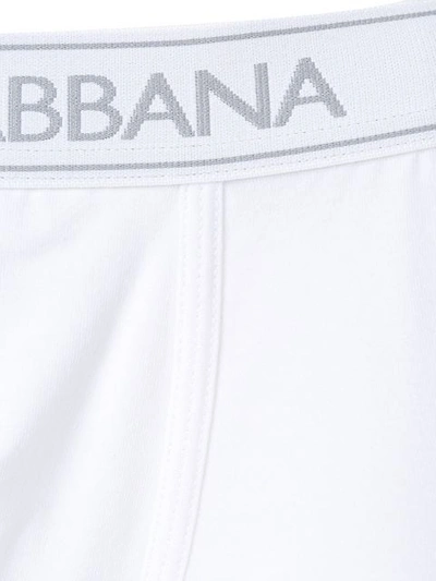 Shop Dolce & Gabbana Logo Boxer Briefsunderw In White